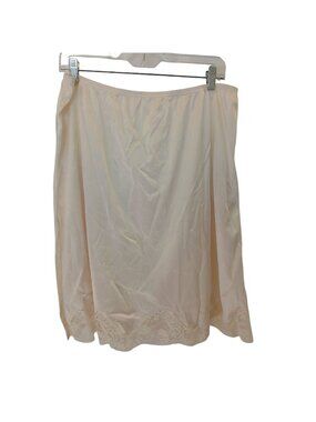 Body Lites For JC Penny Nylon Half Slip XL Lace Hem Beige Vintage #D-36